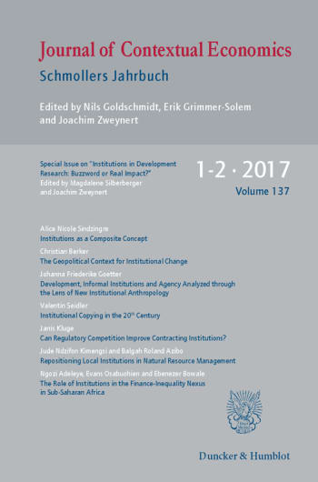 Cover: Institutions in Development Research: Buzzword or Real Impact?