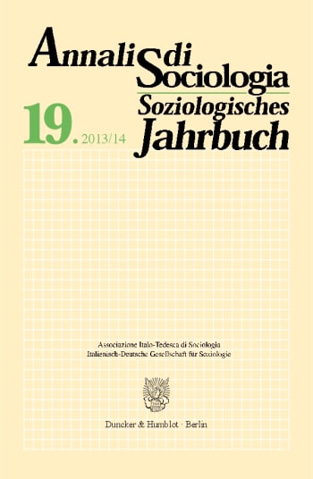 Cover: Annali di Sociologia / Soziologisches Jahrbuch