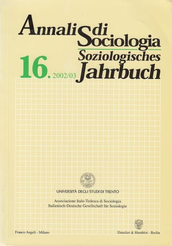 Cover: Annali di Sociologia / Soziologisches Jahrbuch