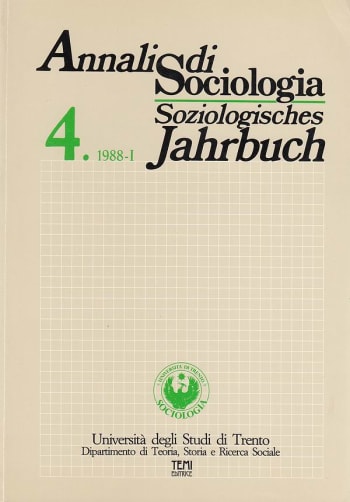 Cover: Annali di Sociologia / Soziologisches Jahrbuch