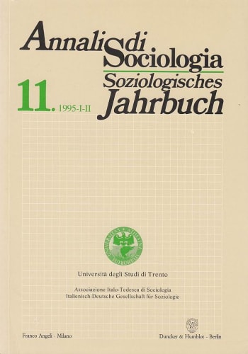 Cover: Annali di Sociologia / Soziologisches Jahrbuch