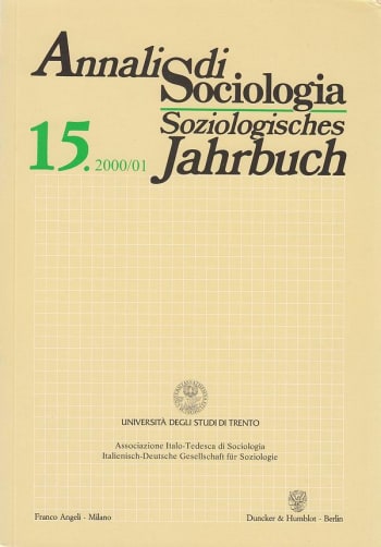 Cover: Annali di Sociologia / Soziologisches Jahrbuch