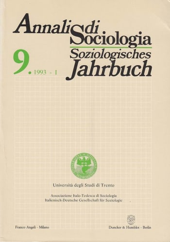 Cover: Annali di Sociologia / Soziologisches Jahrbuch