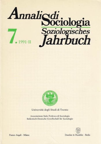 Cover: Annali di Sociologia / Soziologisches Jahrbuch