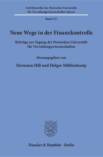 Cover: Neue Wege in der Finanzkontrolle