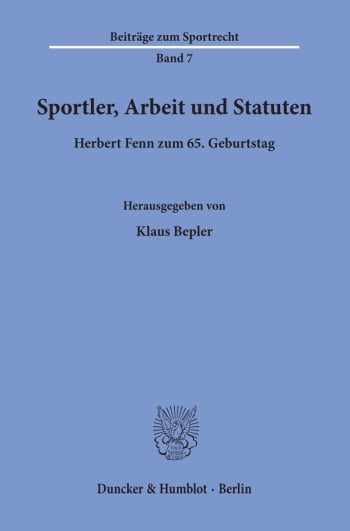 Cover: Sportler, Arbeit und Statuten