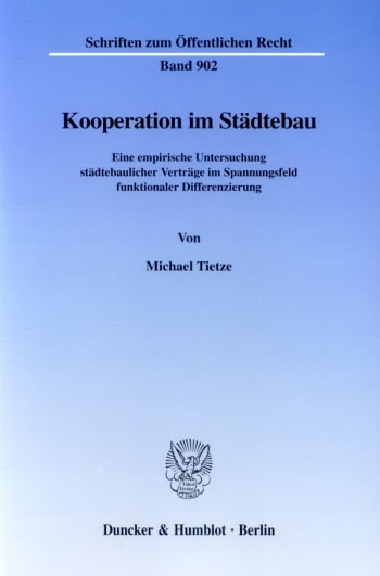 Cover: Kooperation im Städtebau