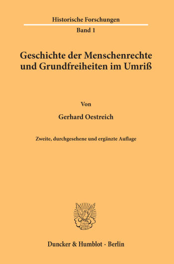 Cover: Geschichte der Menschenrechte und Grundfreiheiten im Umriß