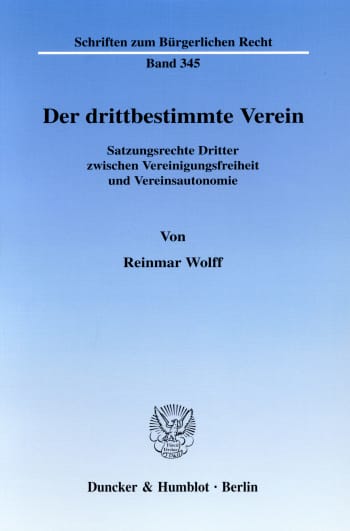 Cover: Der drittbestimmte Verein