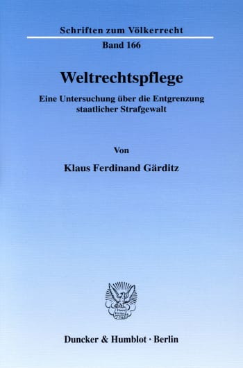 Cover: Weltrechtspflege