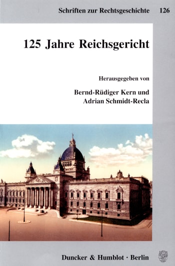 Cover: 125 Jahre Reichsgericht