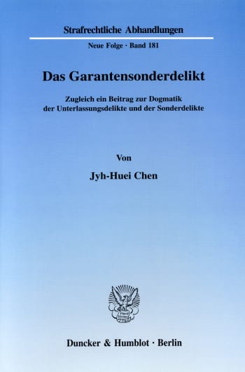 Cover: Das Garantensonderdelikt