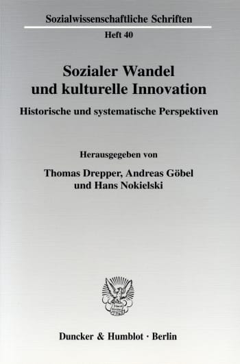 Cover: Sozialer Wandel und kulturelle Innovation