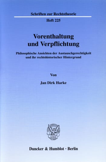 Cover: Vorenthaltung und Verpflichtung