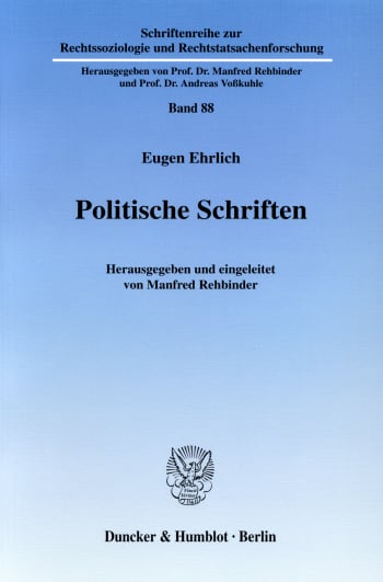 Cover: Politische Schriften