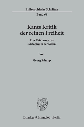 Cover: Kants Kritik der reinen Freiheit