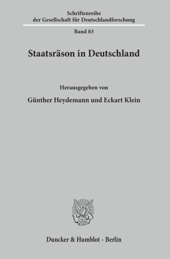 Cover: Staatsräson in Deutschland