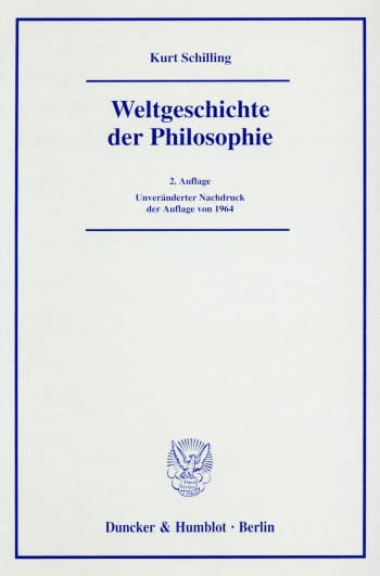 Cover: Weltgeschichte der Philosophie