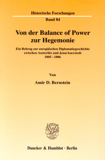 Cover: Von der Balance of Power zur Hegemonie