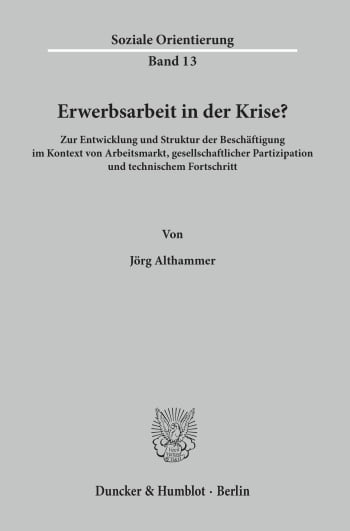 Cover: Erwerbsarbeit in der Krise?