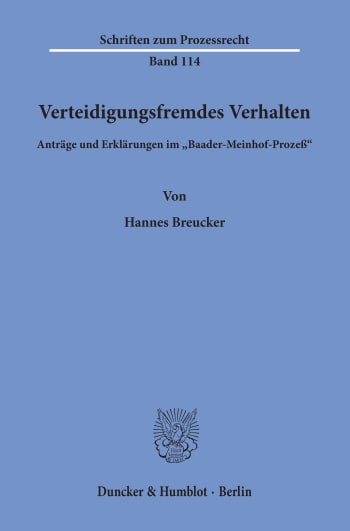 Cover: Verteidigungsfremdes Verhalten