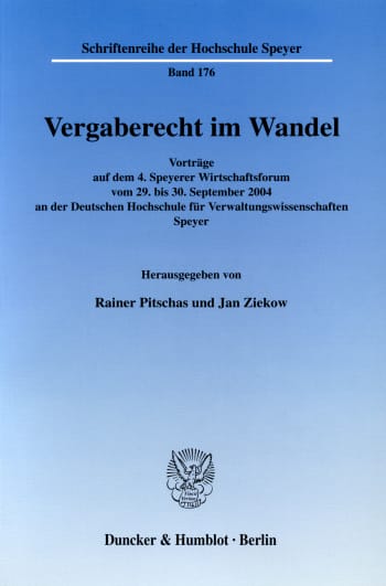 Cover: Vergaberecht im Wandel