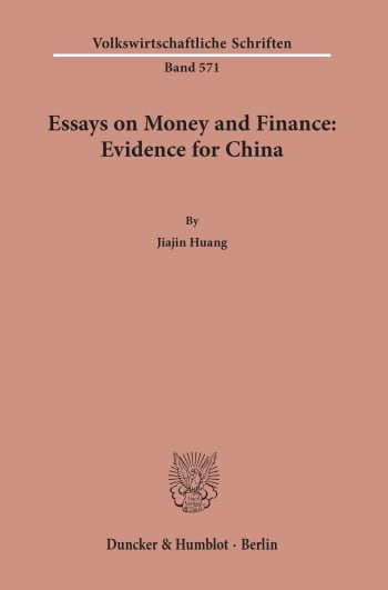 Cover: Essays on Money and Finance: Evidence for China