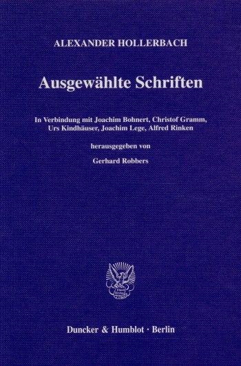 Cover: Ausgewählte Schriften