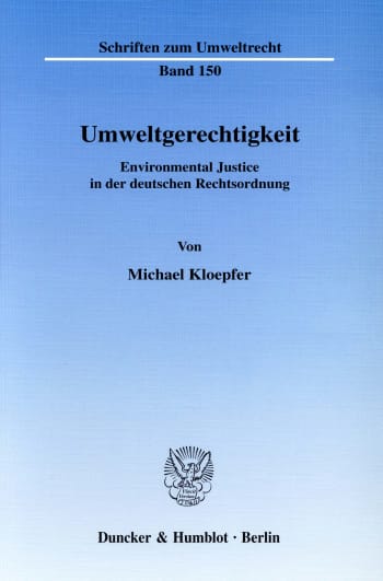 Cover: Umweltgerechtigkeit