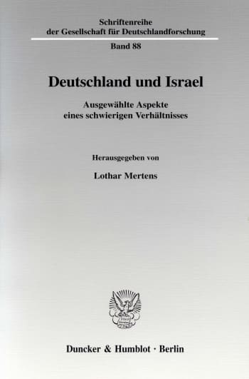 Cover: Deutschland und Israel