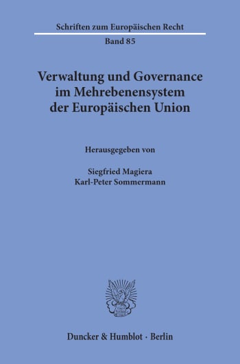 Cover: Verwaltung und Governance im Mehrebenensystem der Europäischen Union