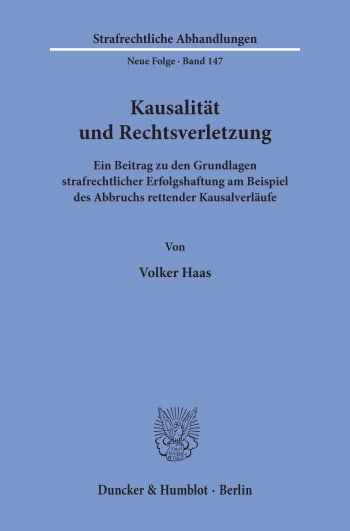 Cover: Kausalität und Rechtsverletzung