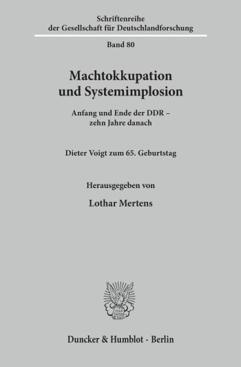 Cover: Machtokkupation und Systemimplosion