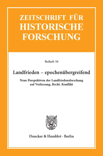 Cover: Landfrieden – epochenübergreifend