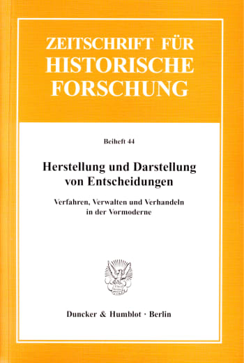 Cover: Herstellung und Darstellung von Entscheidungen