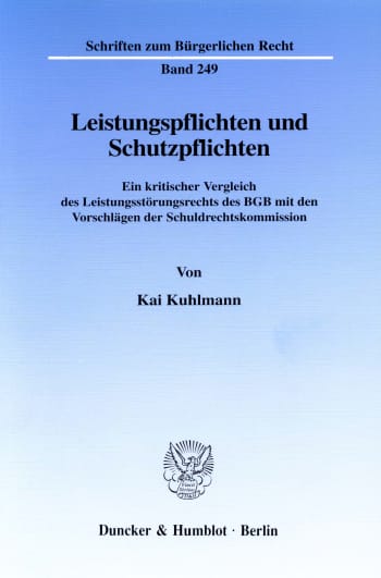 Cover: Leistungspflichten und Schutzpflichten