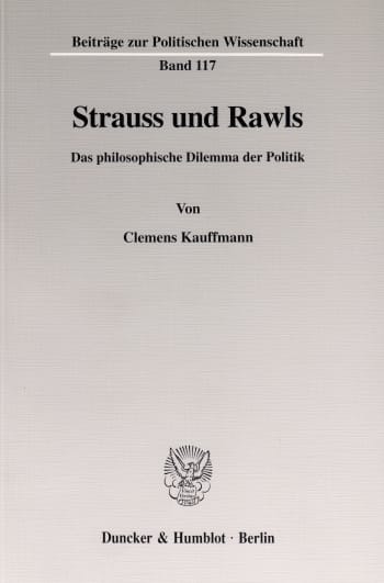 Cover: Strauss und Rawls