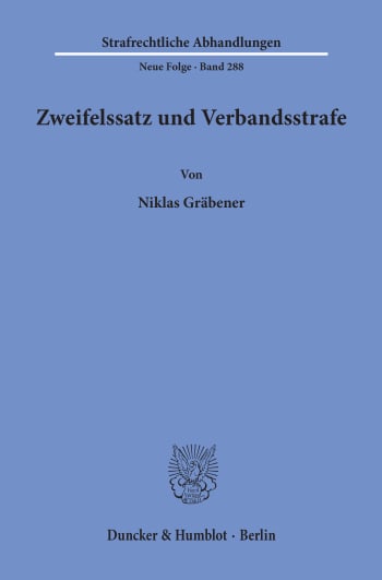 Cover: Zweifelssatz und Verbandsstrafe