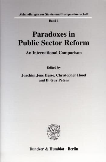 Cover: Paradoxes in Public Sector Reform: An International Comparison