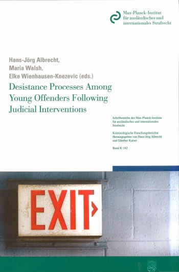 Cover: Desistance Processes Among Young Offenders Following Judicial Interventions