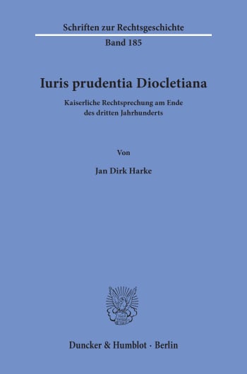 Cover: Iuris prudentia Diocletiana