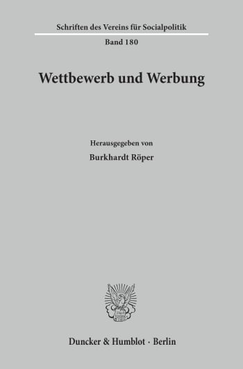 Cover: Wettbewerb und Werbung