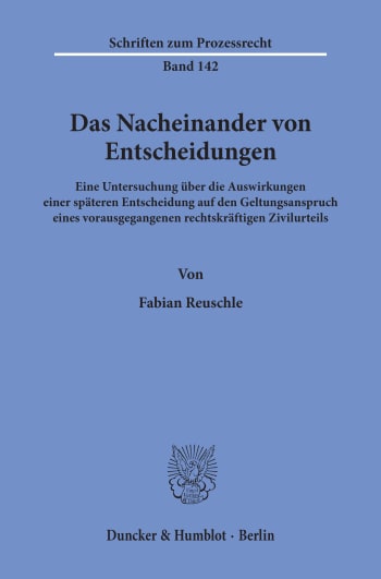 Cover: Das Nacheinander von Entscheidungen