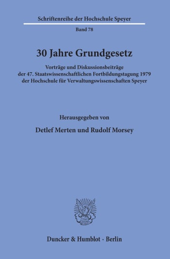 Cover: 30 Jahre Grundgesetz