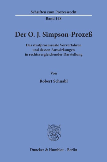 Cover: Der O. J. Simpson-Prozeß