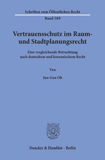 Cover: Vertrauensschutz im Raum- und Stadtplanungsrecht