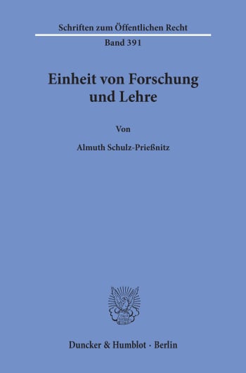 Cover: Einheit von Forschung und Lehre