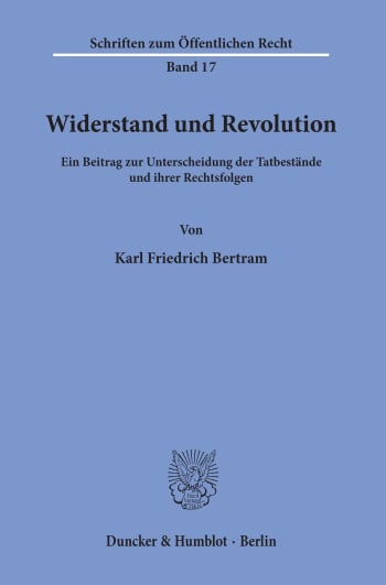 Cover: Widerstand und Revolution