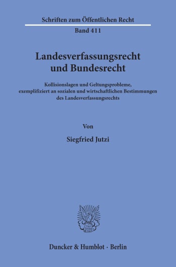 Cover: Landesverfassungsrecht und Bundesrecht