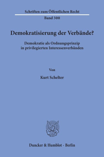 Cover: Demokratisierung der Verbände?